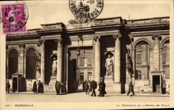 CPA Bordeaux Portique De l'Hotel de ville