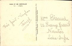 VINTAGE POSTCARD Paris And Its Wonders the Opera