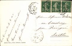 POSTAL Chamonix Flegere y Mont Blanc de la VENDIMIA