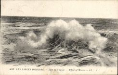 CPA Les Sables Dolonne Effet De Vagues 