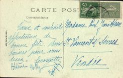 CPA Les Sables Dolonne Effet De Vagues 