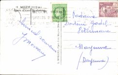 MODERN CARD Megeve Winter sports Horse