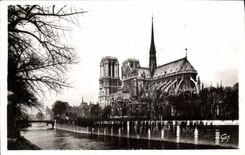 MODERN CARD Paris Notre Dame Apse