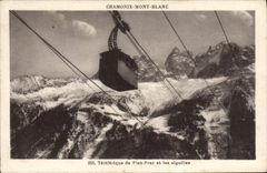 CPA Chamonix Mont Blanc Teleferique de Plan Praz et les aiguilles