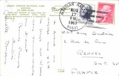 MODERN CARD Arizona At Pima Not Large National Canyon Park