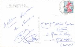 CPM Biarritz La Grande Plage Et Le Casino