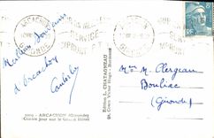 CPM Arcachon Contre Jour Sur Le Grand Hotel