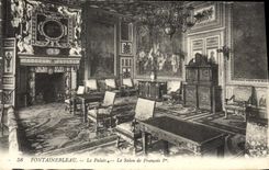CPA Fontainebleau Le Palais Le Salon De Francois 1er
