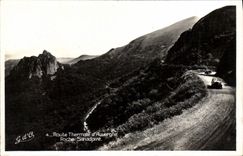 VINTAGE POSTCARD Thermal Road Of Auvergne Sanadoire Rock