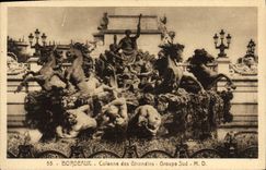 VINTAGE POSTCARD Bordeaux Colonne Of Of Gironde Groups Southern