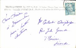 MODERN CARD Valley D' Ossau Assembled of the cabin of the teleferic