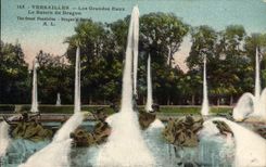 CPA Versailles Les Grandes Eaux Le bassin du Dragon