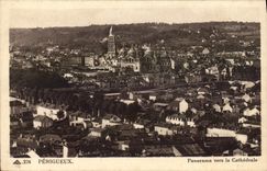 CPA Periguex Panorama Vers La Cathedrale