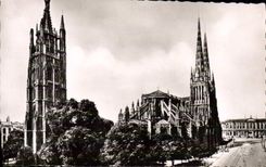 MODERN CARD Bordeaux the Cathedral And the Tower