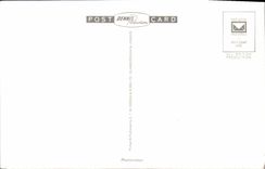 MODERN CARD Sunset over South Stack Lighthouse Holyhead Angelsey