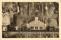 POSTAL Paray Monial interior de la VENDIMIA de la cámara acorazada del monasterio del Visitation