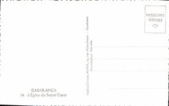 MODERN CARD Casablanca the Church Of the Sacring Heart