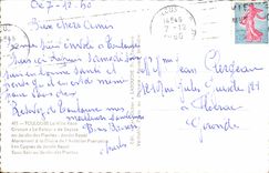 POSTAL MODERNA jardines del cisne de Toulouse