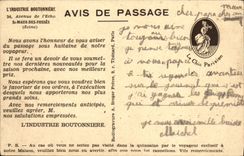 VINTAGE POSTCARD Castle De Chenonceaux Publicity Industry buttonhole Which occurred of the Echo St Maur of the Pits