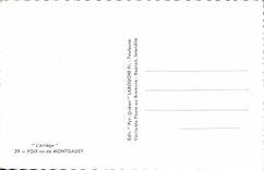 POSTAL Ariège Foix de la VENDIMIA el castillo