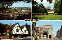 POSTAL MODERNA Winchester la catedral de los jardines de Abbay