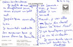 POSTAL MODERNA Winchester la catedral de los jardines de Abbay