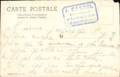 POSTAL Chenillelles de la VENDIMIA de la infantería delante del palacio grande París Militaria