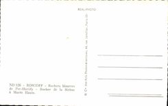 MODERN CARD Roscoff Rochers Odd of Per Haridy Rocher of the siren has high tide