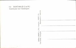 CPM Saint Malo Contre jour sur l'avant port