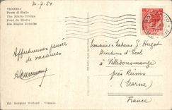 VINTAGE POSTCARD Venezia Big shot Di Riaito