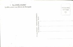 MODERN CARD co. Anne D' Auray the war memorial of Brittany