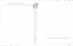 MODERN CARD Paris the place of Etoile and Arc de Triomphe