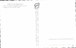 CPM Paris L'avenue des Champs Elysees et l'Arc de Triomphe de l'Etoile