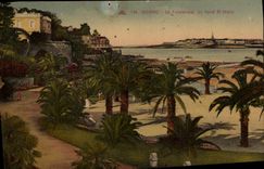 CPA Dinard La Palmeraie Au fond St Malo 