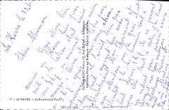 POSTAL MODERNA Le Havre el bulevar de Foch