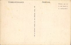 POSTAL Pierrefonds de la VENDIMIA el interior y el I Escalier de la corte del castillo