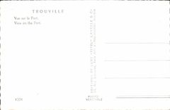 POSTAL MODERNA Trouville visto en los barcos portuarios