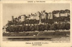 VINTAGE POSTCARD Castle De Chinon