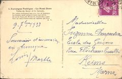 VINTAGE POSTCARD Valley of Sancy and the Capuchin Mount Gilds