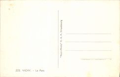 VINTAGE POSTCARD Vichy Park