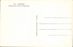 VINTAGE POSTCARD Heavy the Esplanade Seen Of the Basilica