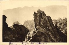 VINTAGE POSTCARD Piana Area of the Creek