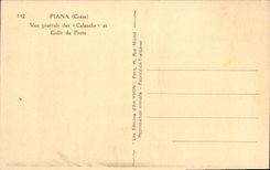 VINTAGE POSTCARD Piana View Of the Creek And Gulf Of Oporto