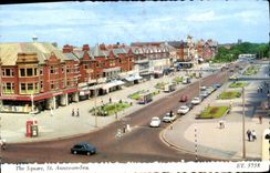 POSTAL MODERNA los asnos del St del jardín público un mar