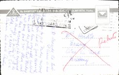 POSTAL MODERNA los asnos del St del jardín público un mar