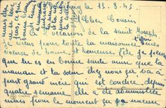 CPA Fantaisie Fleurs Fer a cheval Bonne Fete