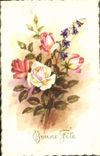 CPA Fantaisie Fleurs Bonne Fete