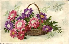 CPA Fantaisie Fleurs