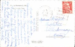 POSTAL MODERNA playa de la cañería de Bernerie