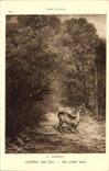 VINTAGE POSTCARD Museum Of Louvre Billhook Roe-deer under wood